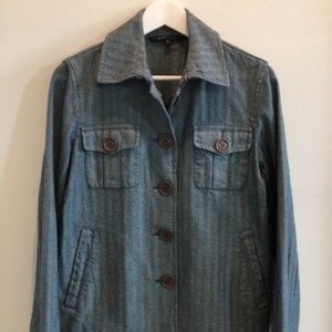 Marc by Marc Jacobs Chambray Herringbone Jacket w/ Pockets- Size Medium- 100%CTN